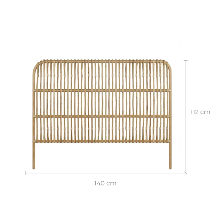 achat tete de lit en rotin 140 cm morchee