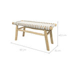acheter banc 2 places structure bois