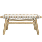 acheter banc ethnique corde beige