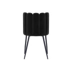 acheter chaise chic en velours noir lot de 2
