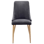 acheter chaise confortable gris velours