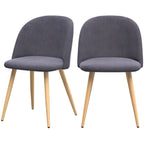 acheter chaise cozy gris fonce tissu
