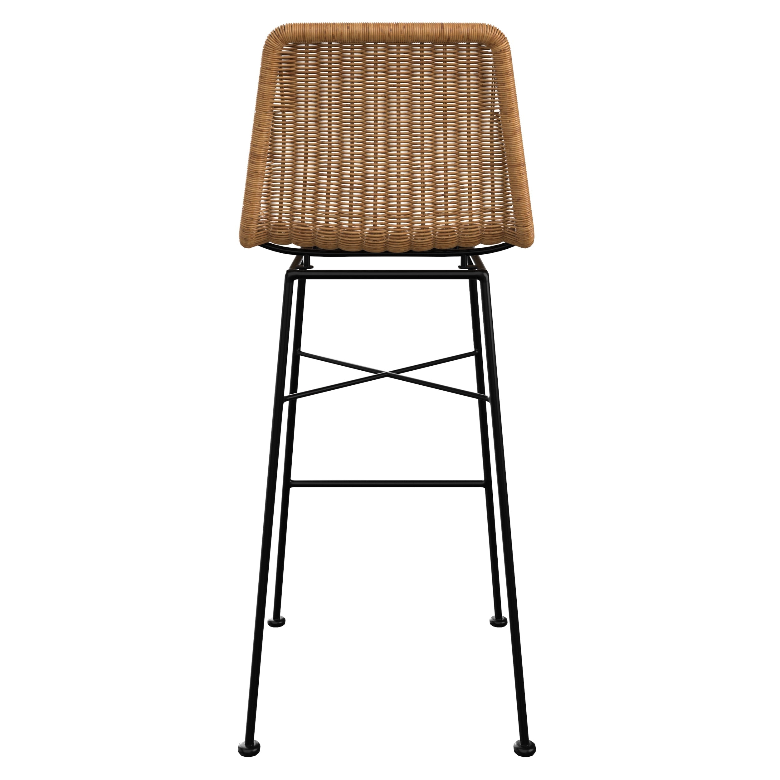 acheter chaise de bar 76 cm en resine tressee