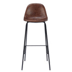 acheter chaise de bar assise synthetique pieds metal