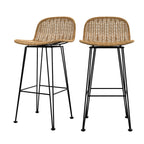 acheter chaise de bar assise tressee lot de 2