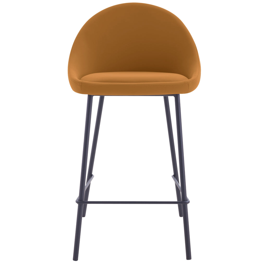 acheter chaise de bar avec dossier arrondi camel