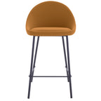 acheter chaise de bar avec dossier arrondi camel