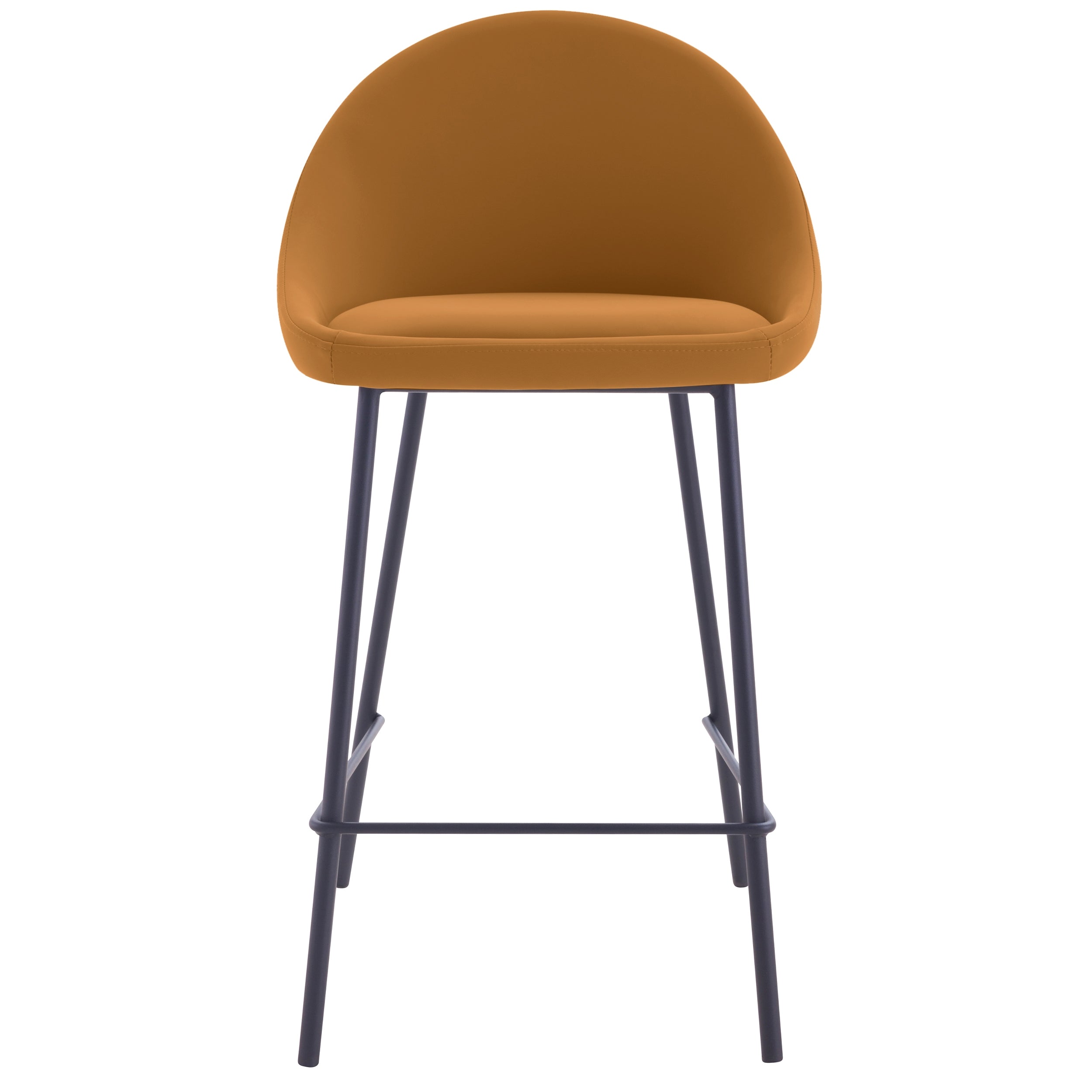 acheter chaise de bar avec dossier arrondi camel