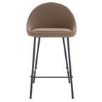 acheter chaise de bar avec dossier arrondi marron