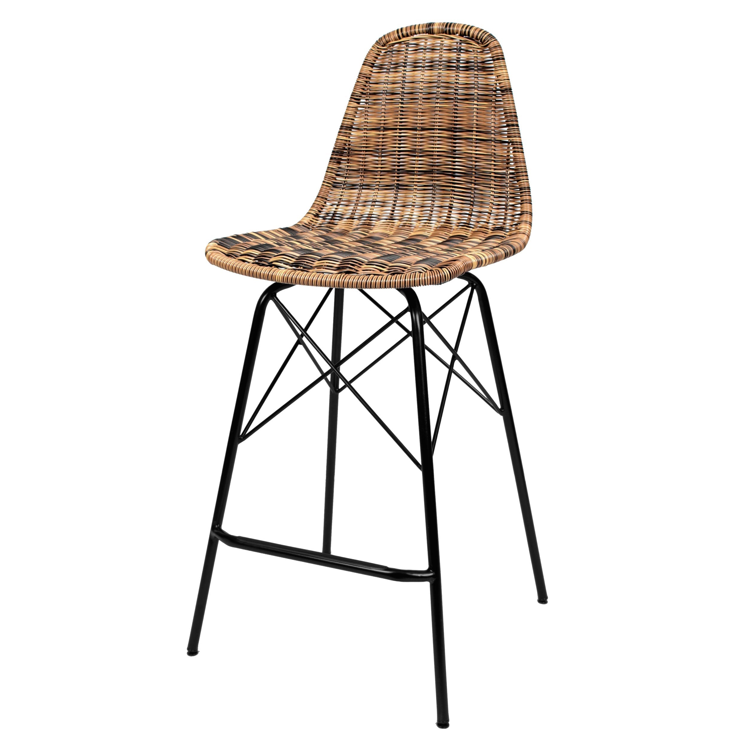 acheter chaise de bar en resine tressee naturelle