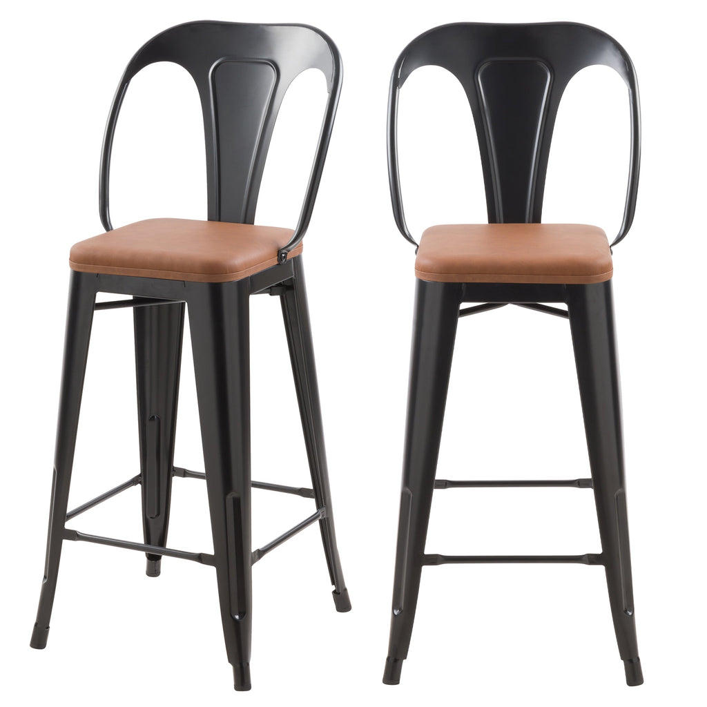 acheter chaise de bar industrielle noire