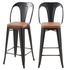 acheter chaise de bar industrielle noire
