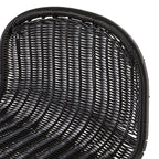 acheter chaise de bar naturelle en resine noire