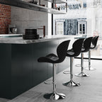 acheter chaise de bar noir cuir lot de 2 