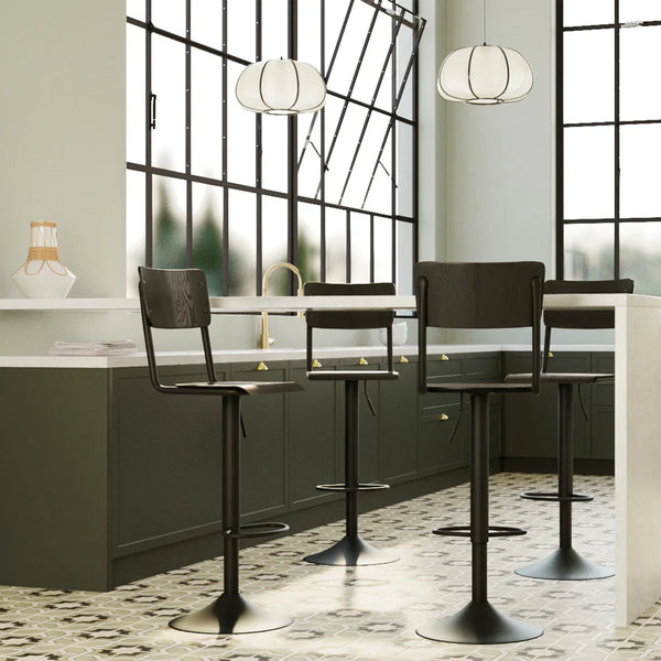 Lot De 2 Tabourets De Bar Clem - Noir