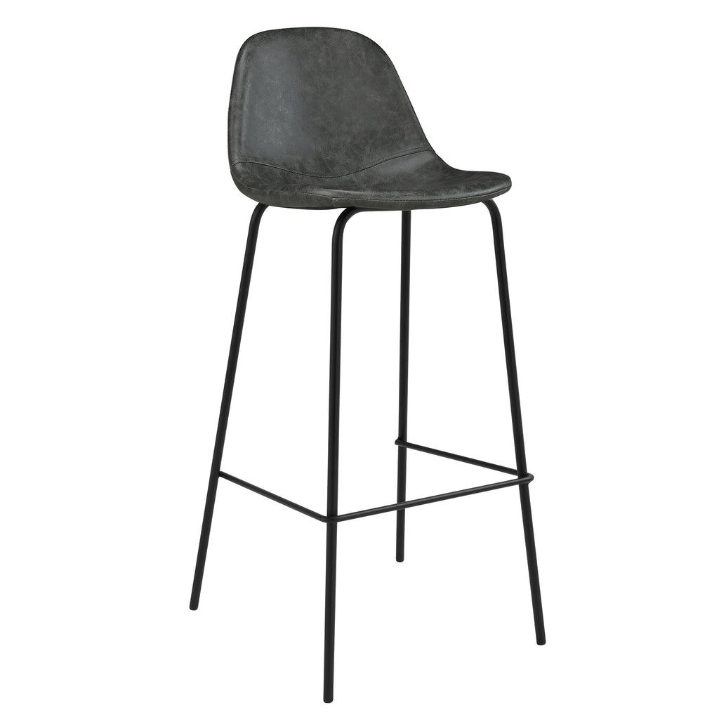 acheter chaise de bar noir simili cuir