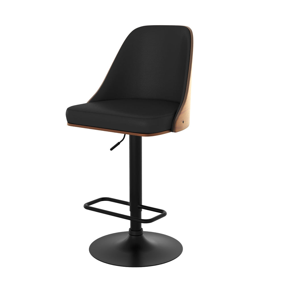 acheter chaise de bar noire et bois fonce georges