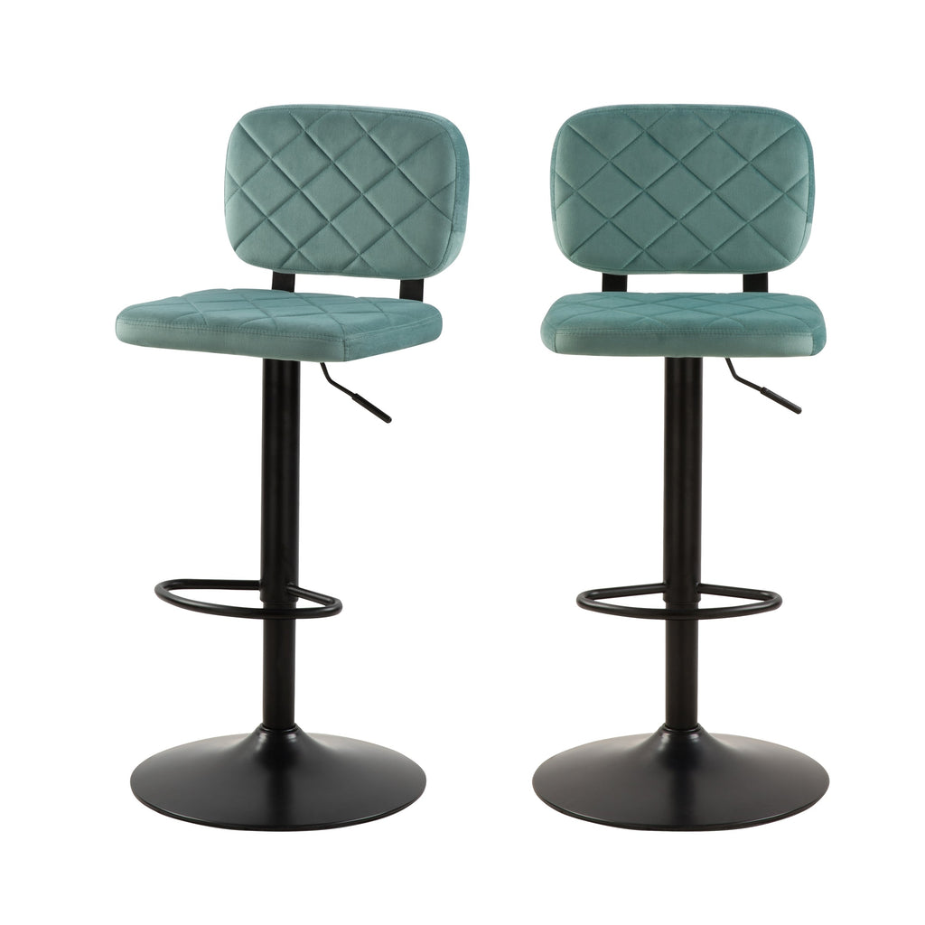 acheter chaise de bar velours vert d eau