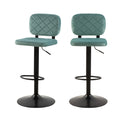 acheter chaise de bar velours vert d eau