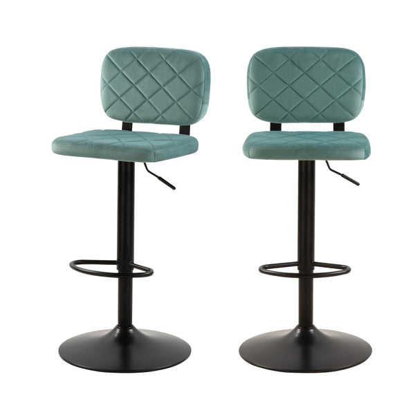 acheter chaise de bar velours vert d eau