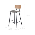 acheter chaise de bar vintage en bois