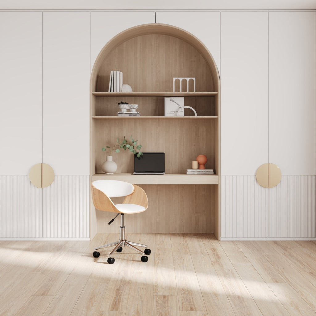 acheter chaise de bureau blanche pieds en chrome