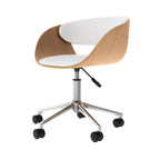 acheter chaise de bureau blanche tissu