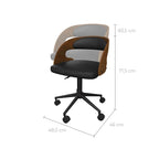Chaise De Bureau Louis - Noir