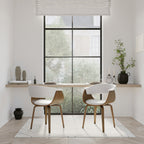 acheter chaise en cuir synthetique balnche et en bois