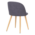 acheter chaise en tissu gris