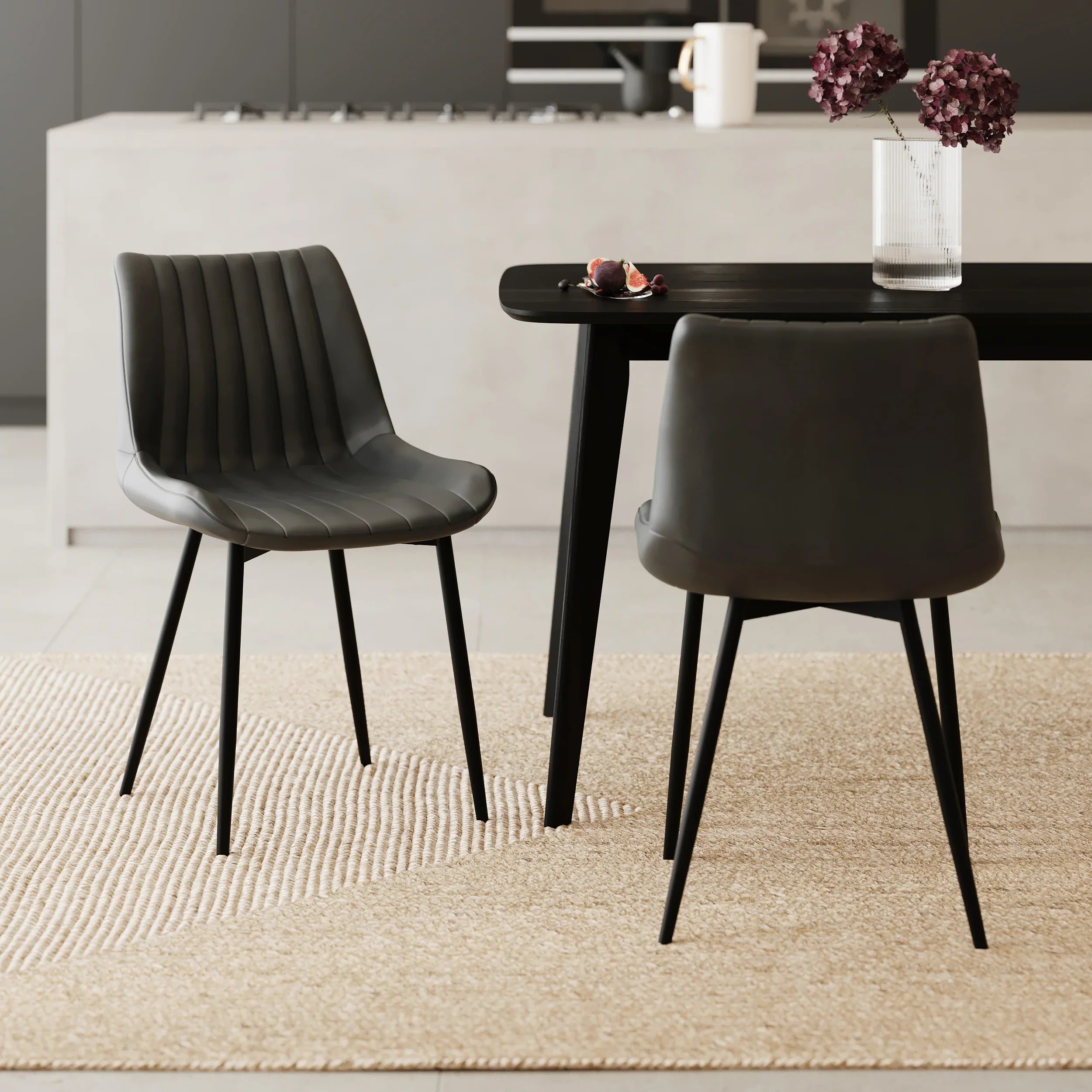 Lot De 2 Chaises Killi - Gris