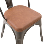 acheter chaise indus structure metal assise pu