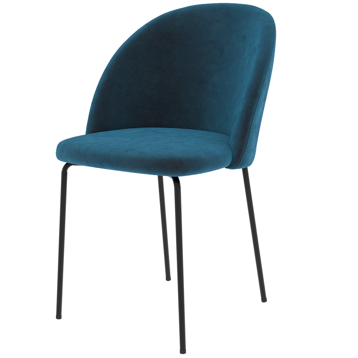 acheter chaise karl en velours bleu fonce lot de deux