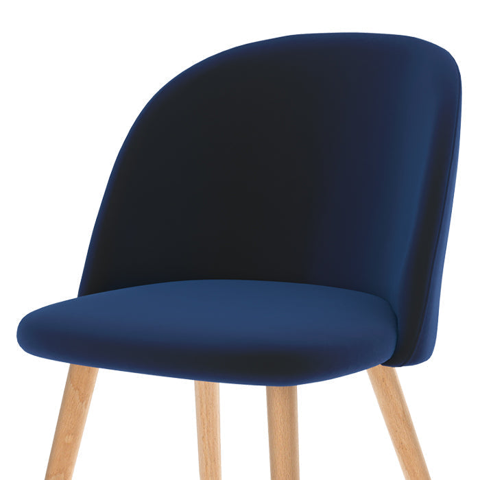 acheter chaise lot de 2 cozy bleu