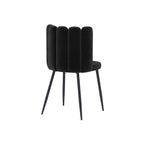 acheter chaise lot de 2 noir velours