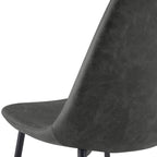 acheter chaise lot de 2 noir vintage