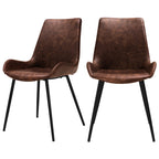 acheter chaise marron austin synthetique