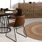 acheter chaise marron synthetique