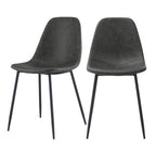 acheter chaise migon noire synthetique