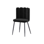 acheter chaise noire velours pieds metal