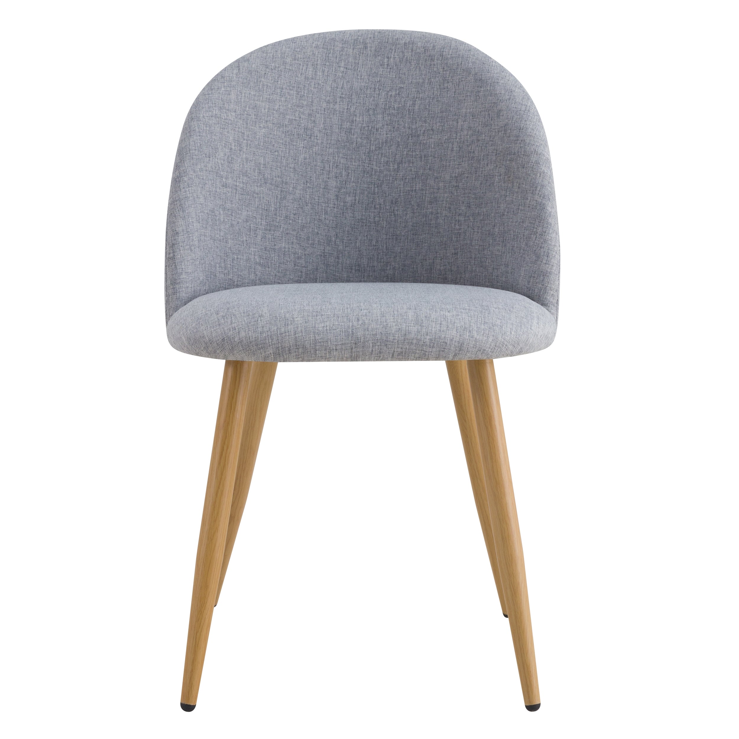 acheter chaise scandi tissu et pieds metal effet bois