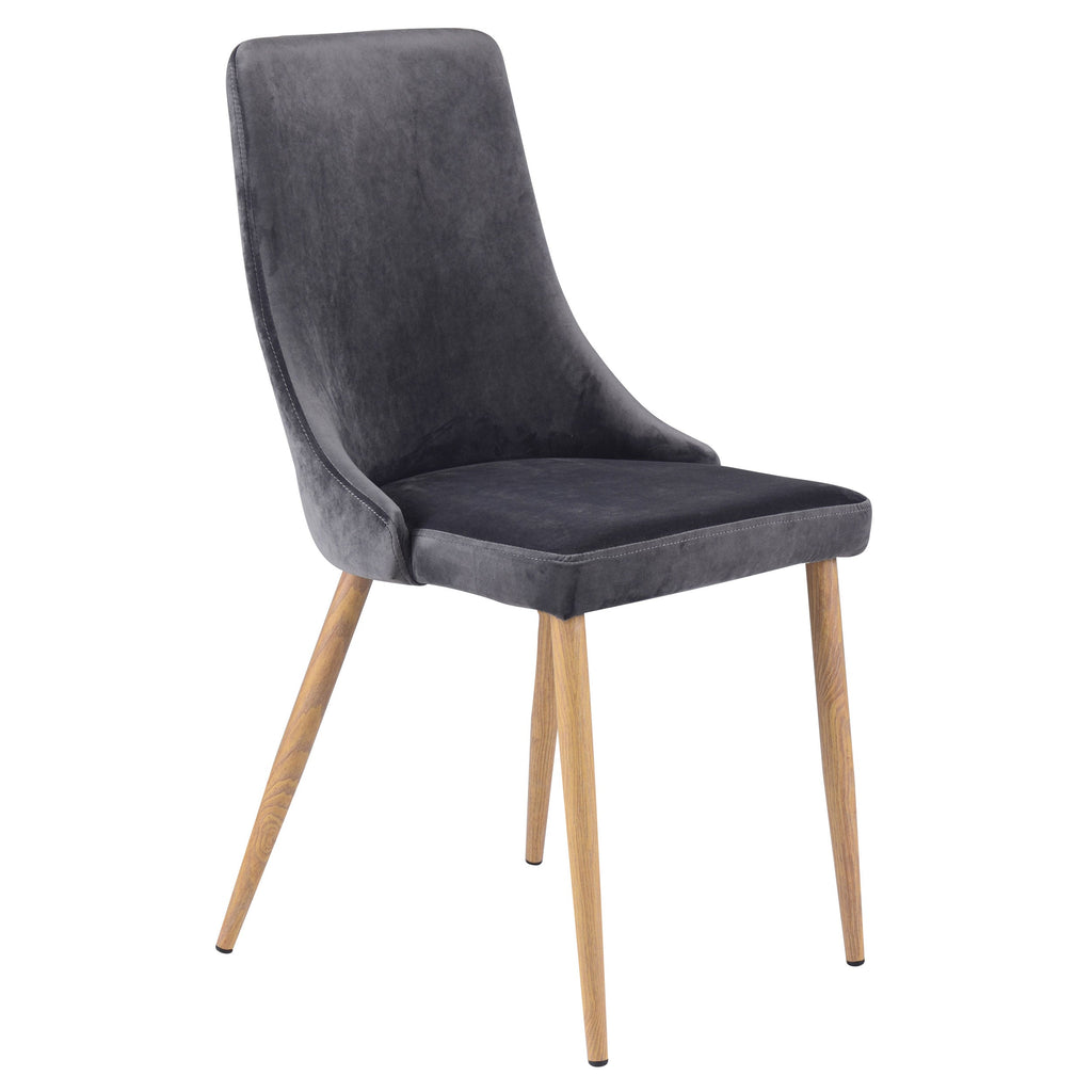 acheter chaise scandinave grise velours