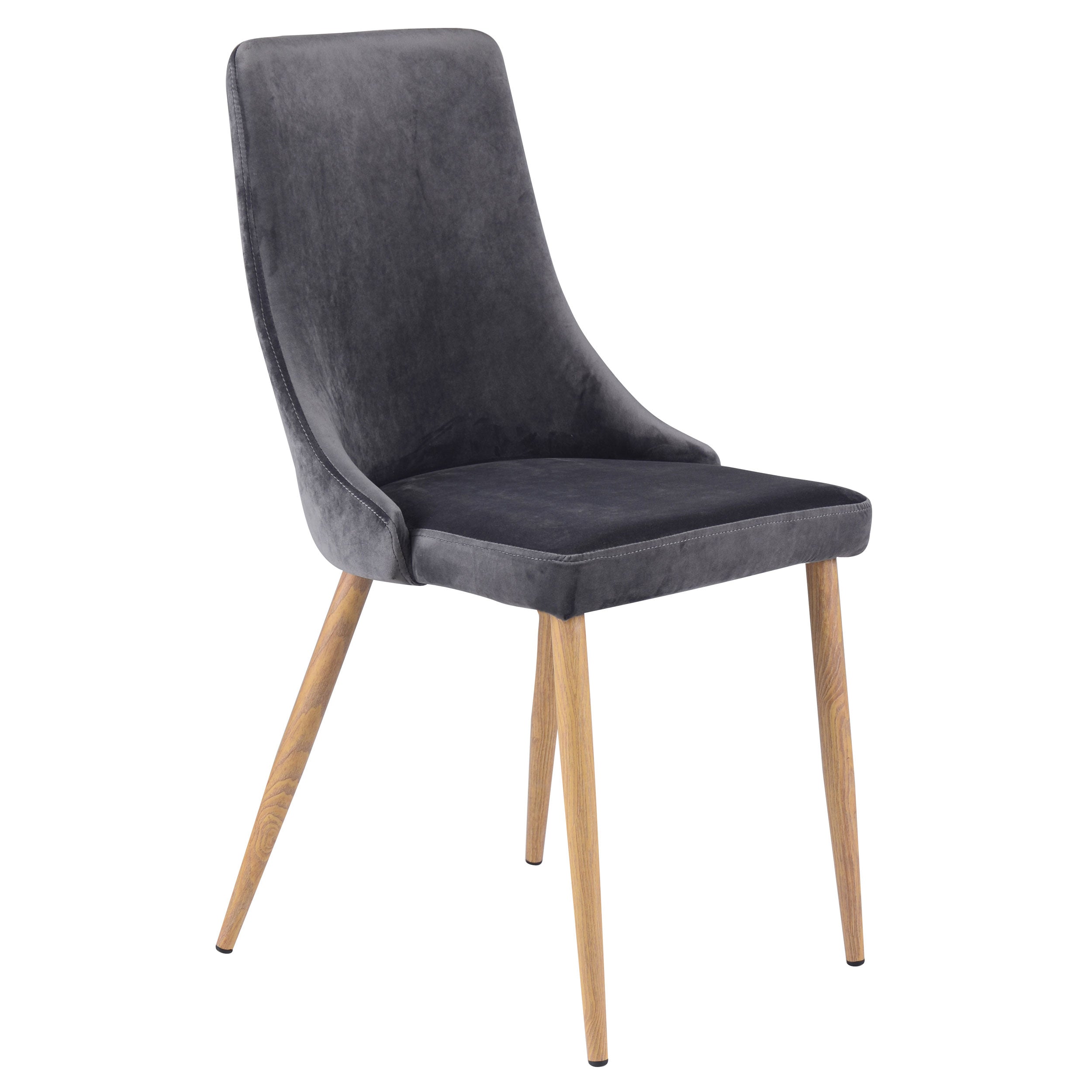 acheter chaise scandinave grise velours