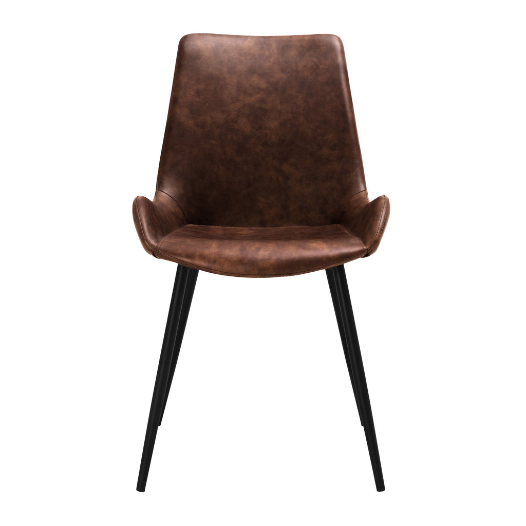 acheter chaise simili cuir marron