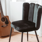 acheter chaise velours noir rosy ugc dix