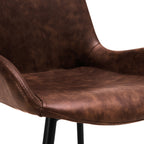 acheter chaise vintage marron lot de 2
