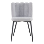 acheter chaises lot de 2 gris chine tissu