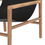 acheter fauteuil lounge apache teck et cuir noir