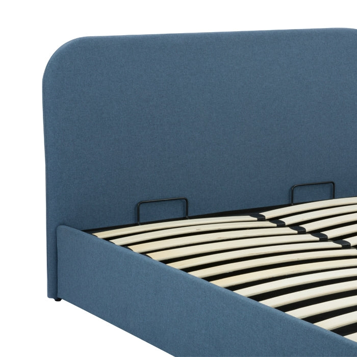 acheter lit double bleu confortable