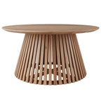 acheter table basse ronde en bois d acacia 80 cm